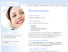 Tablet Screenshot of iltuodermatologo.com